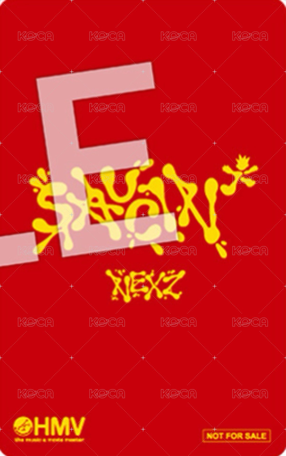 SAUCIN’ hmv 預售 特典卡  背面