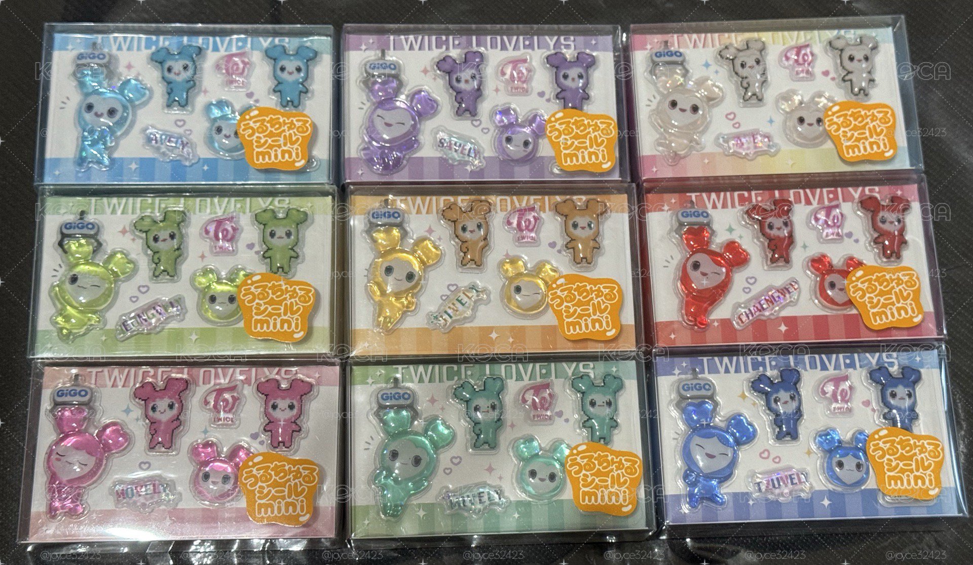 TWICE GIGO 全員貼紙