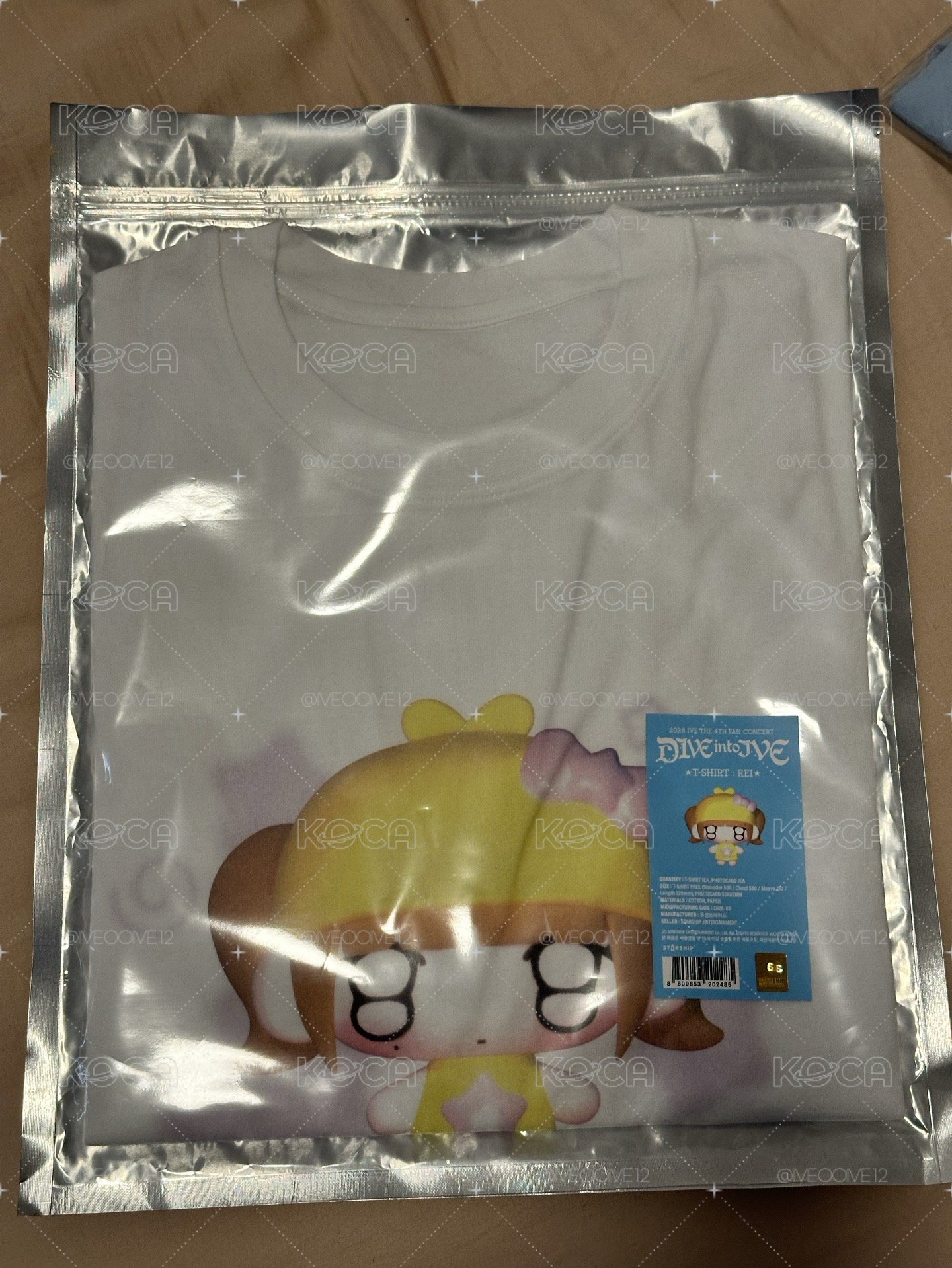 全新 Rei T shirt +小卡 