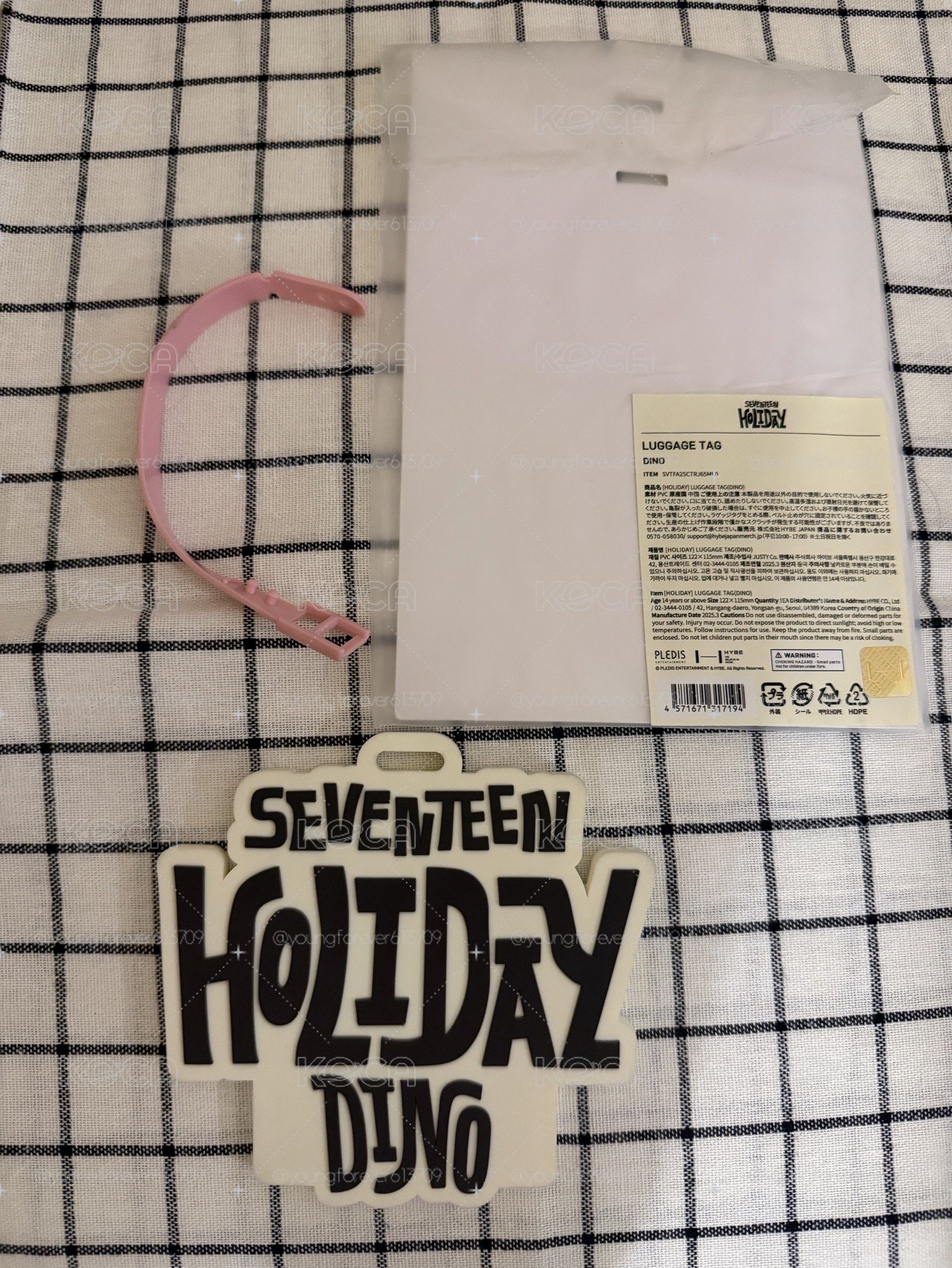 SEVENTEEN HOLIDAY  jp fm飯咪  燦 行李吊牌