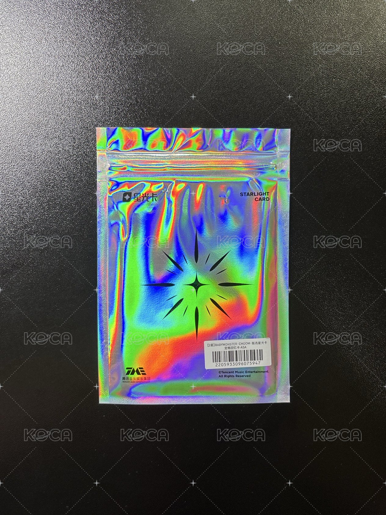춤 (CHOOM) QQ音樂 二星 星光卡 定格回憶卡（原包裝出貨）
