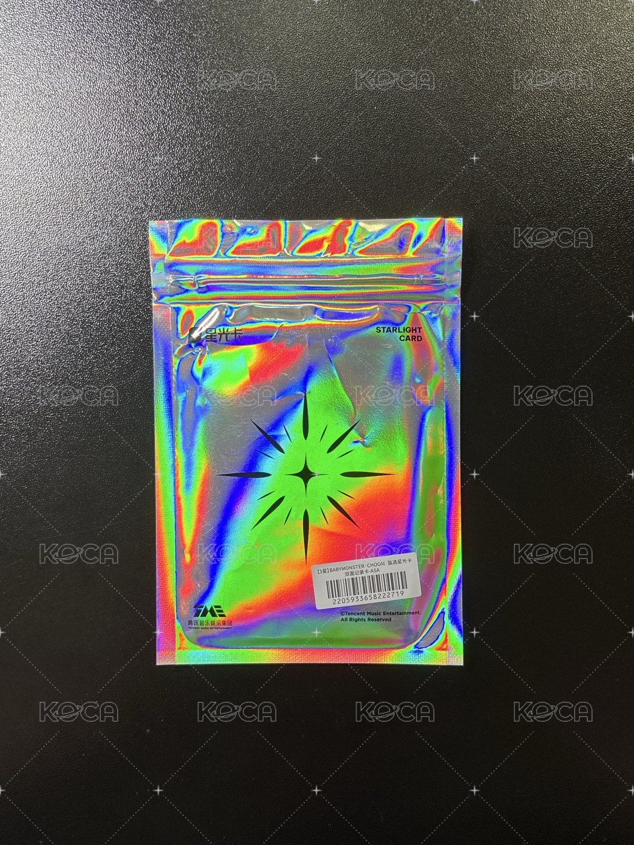 춤 (CHOOM) QQ音樂 三星 星光卡 雙面紀錄卡（原包裝出貨）