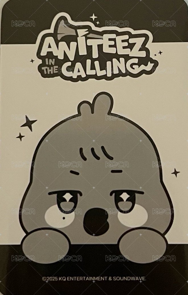 ANITEEZ IN THE CALLING 周邊卡 FACE POUCH BAG 背面