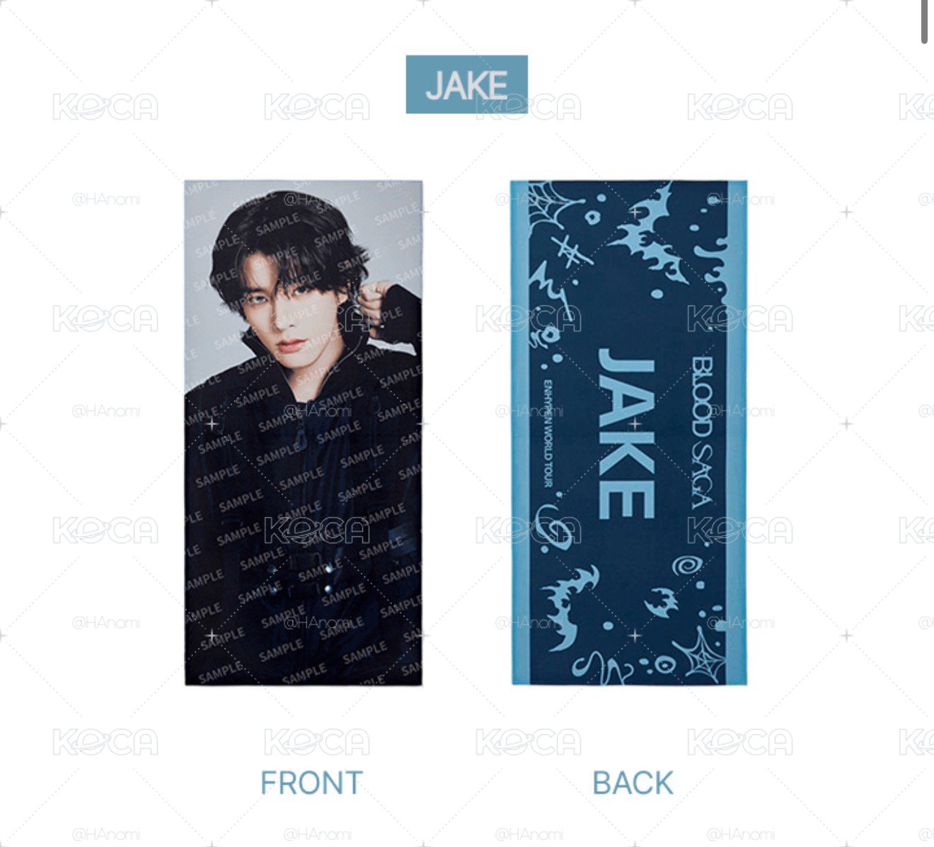  JAKE四巡姓名手幅