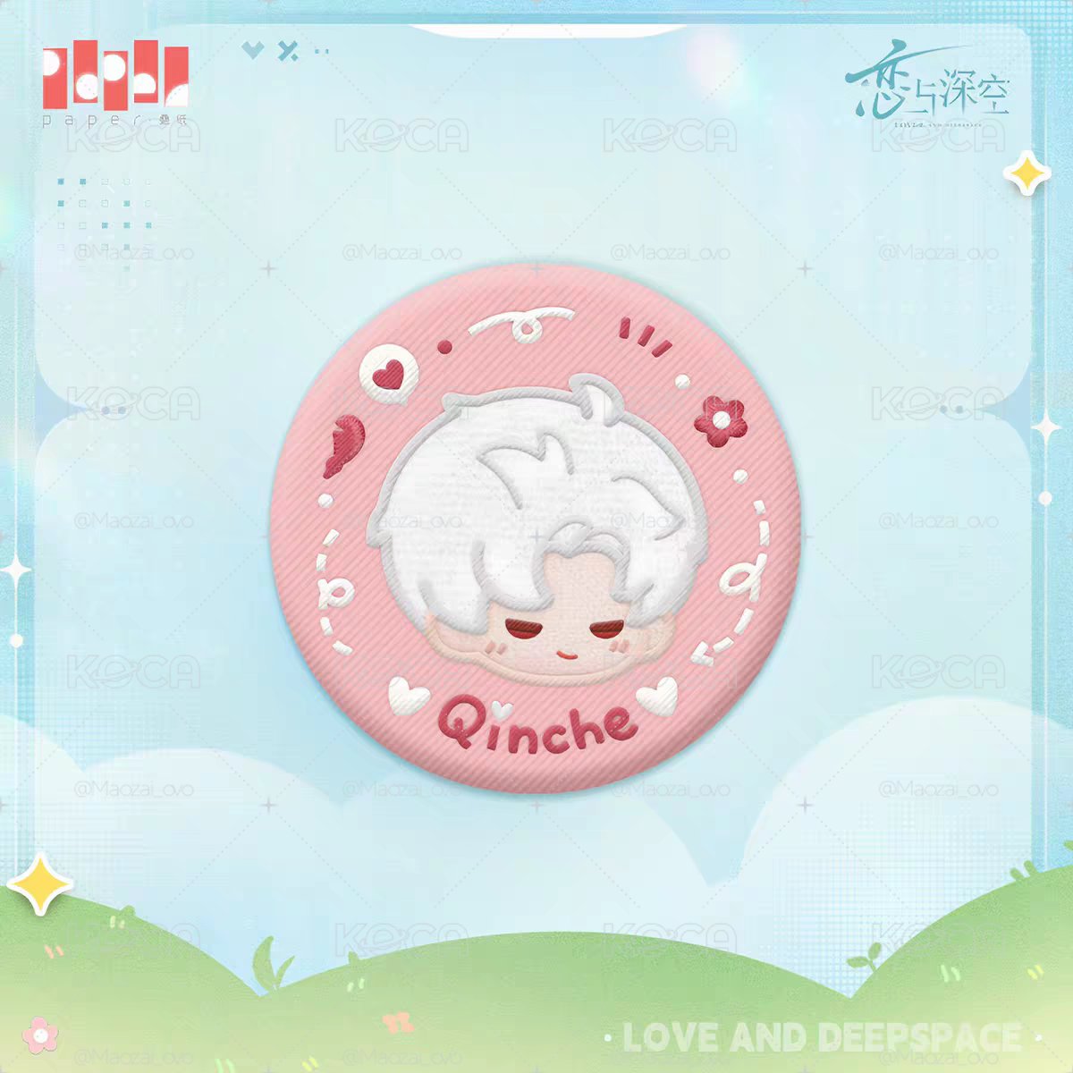 ฅ^ ･ﻌ･ ^ฅ 【現貨】戀與深空 云游拾光系列 刺繡徽章 秦徹