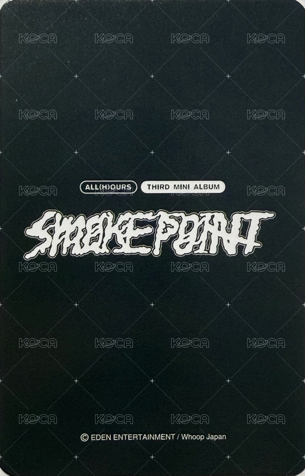 Smoke Point Whoop Japan 2.0 簽售卡  背面