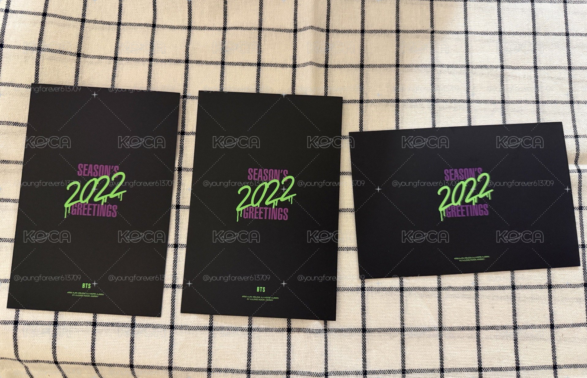 BTS 2022年曆 預購禮明信片
