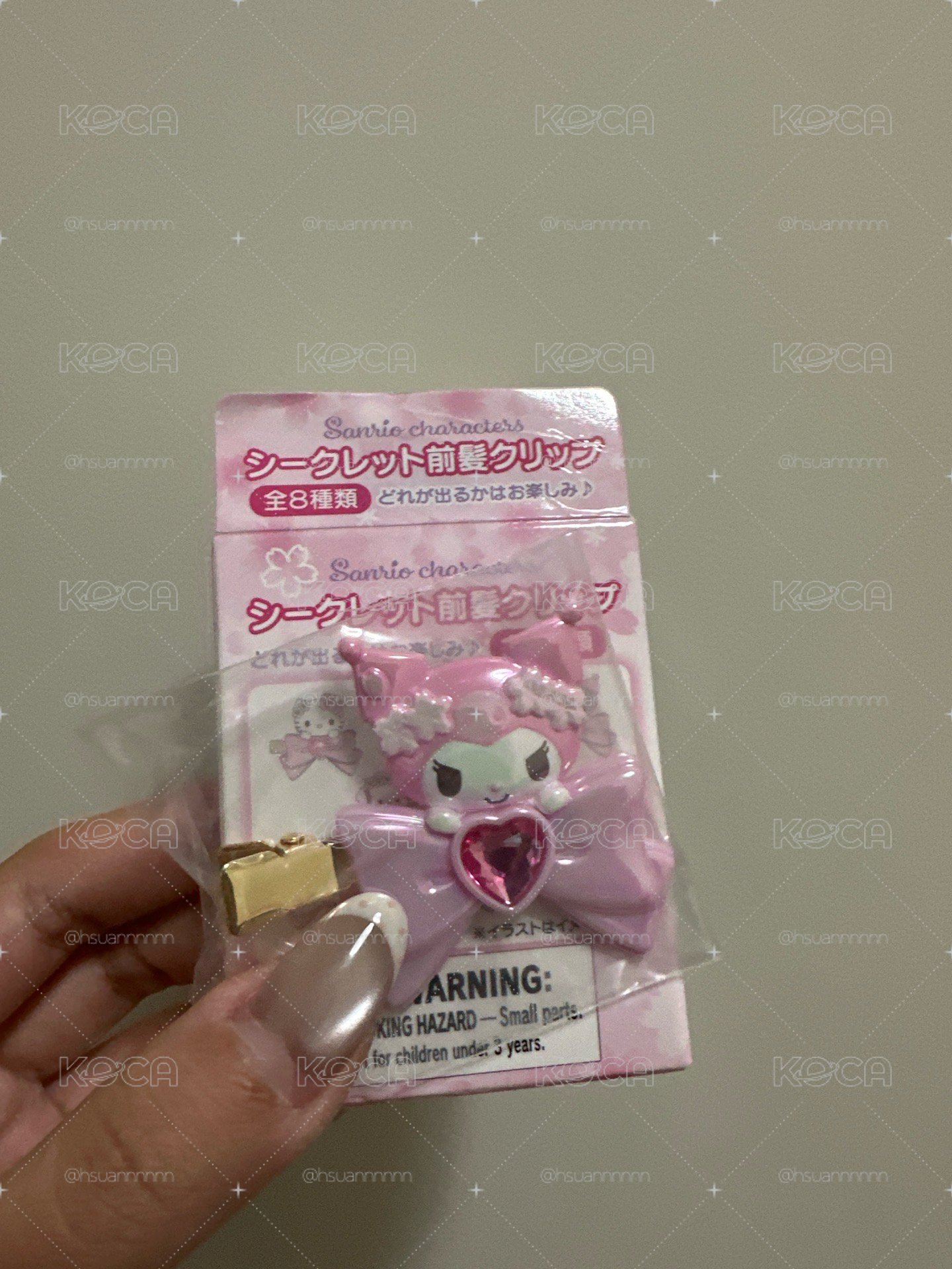 三麗鷗櫻花系列髮夾 酷洛米款
