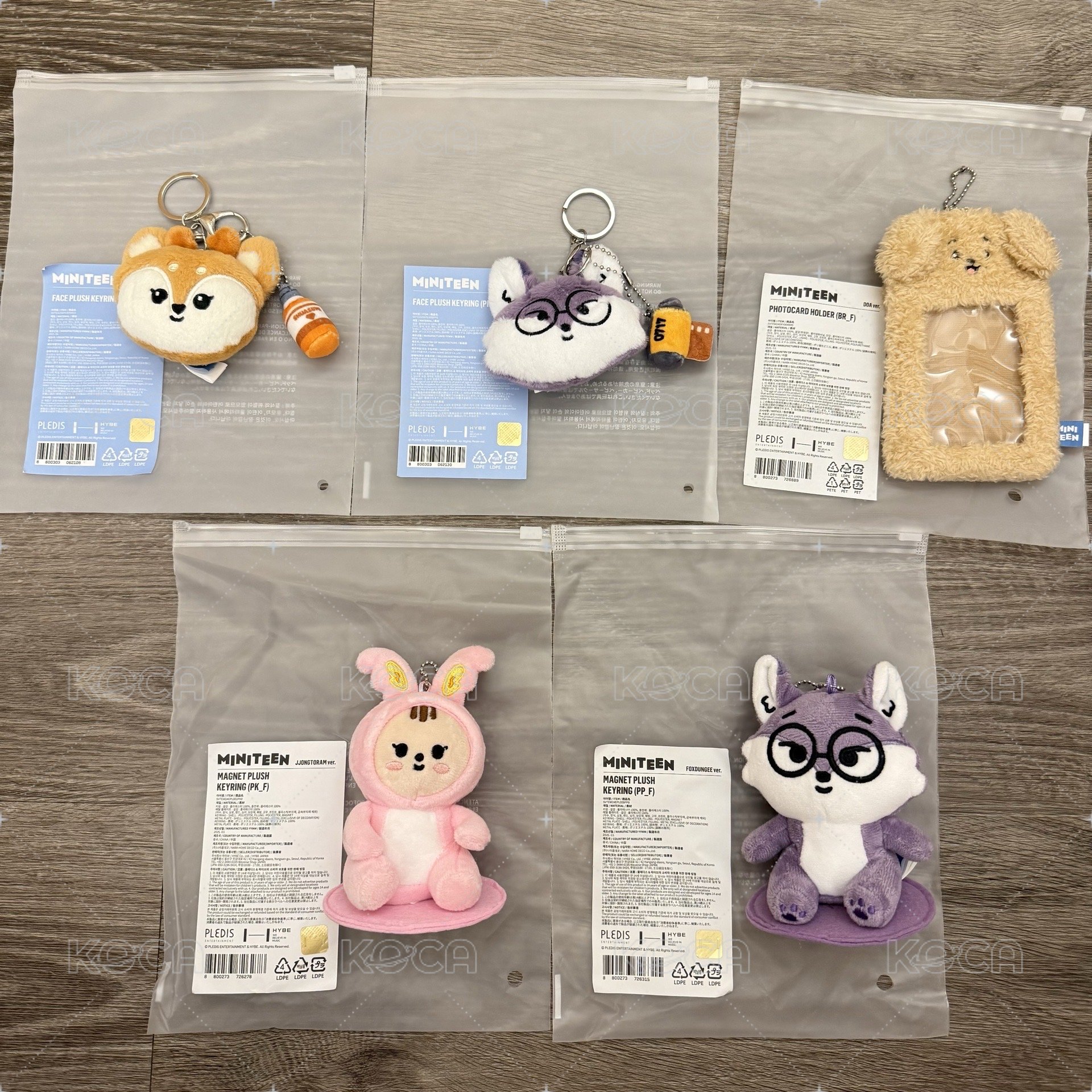 全新💖Miniteen坐娃 大頭吊飾 卡套