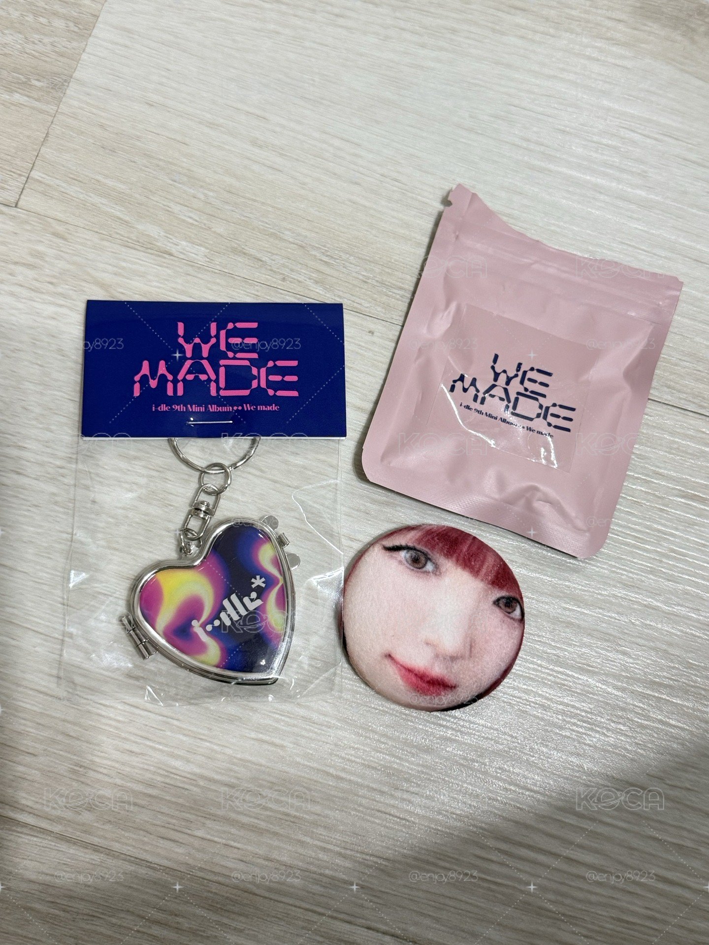 We Made迷九逆應援 愛心吊飾 毛絨徽章-琦
