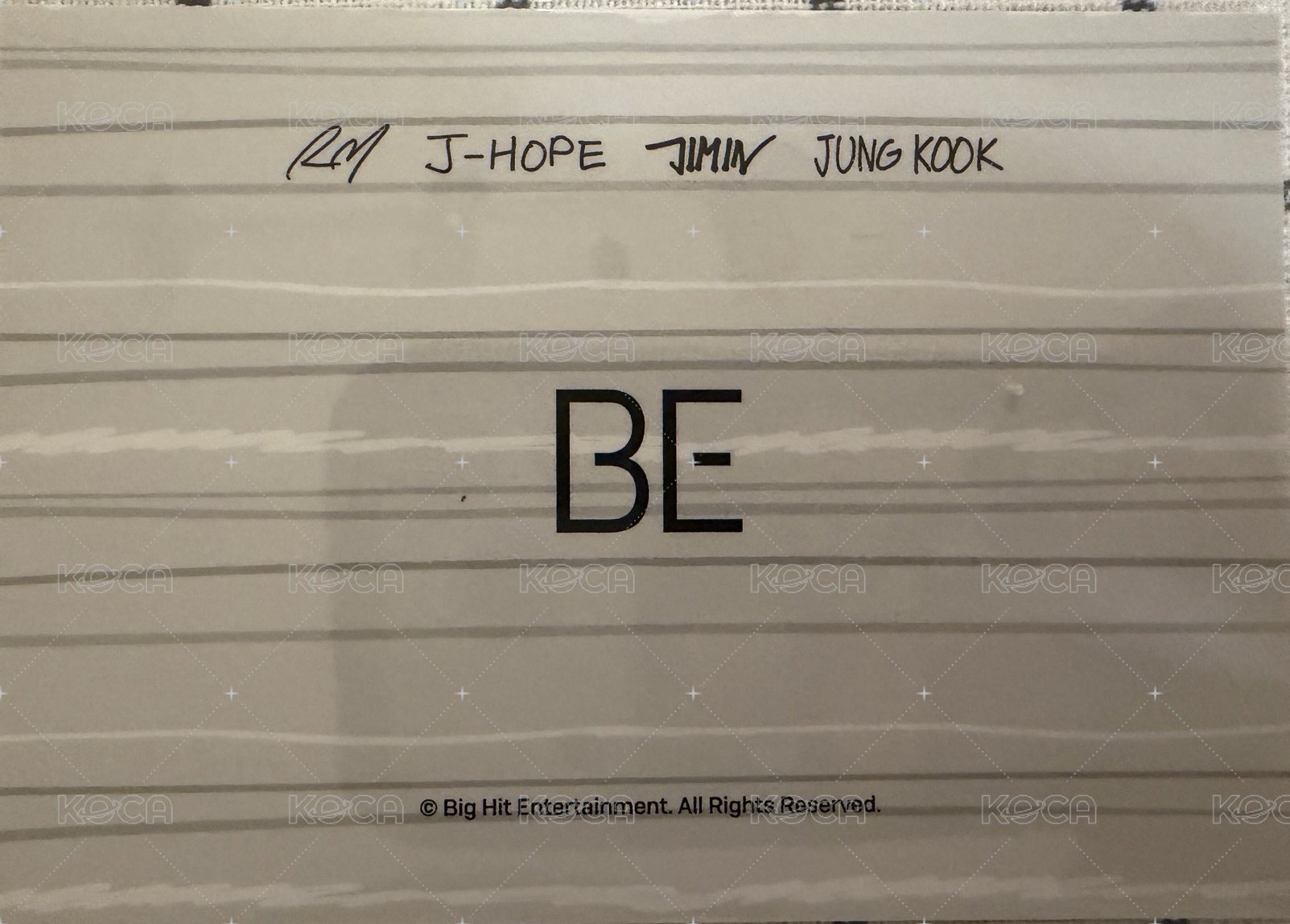 BE 周邊卡 睡衣卡 背面