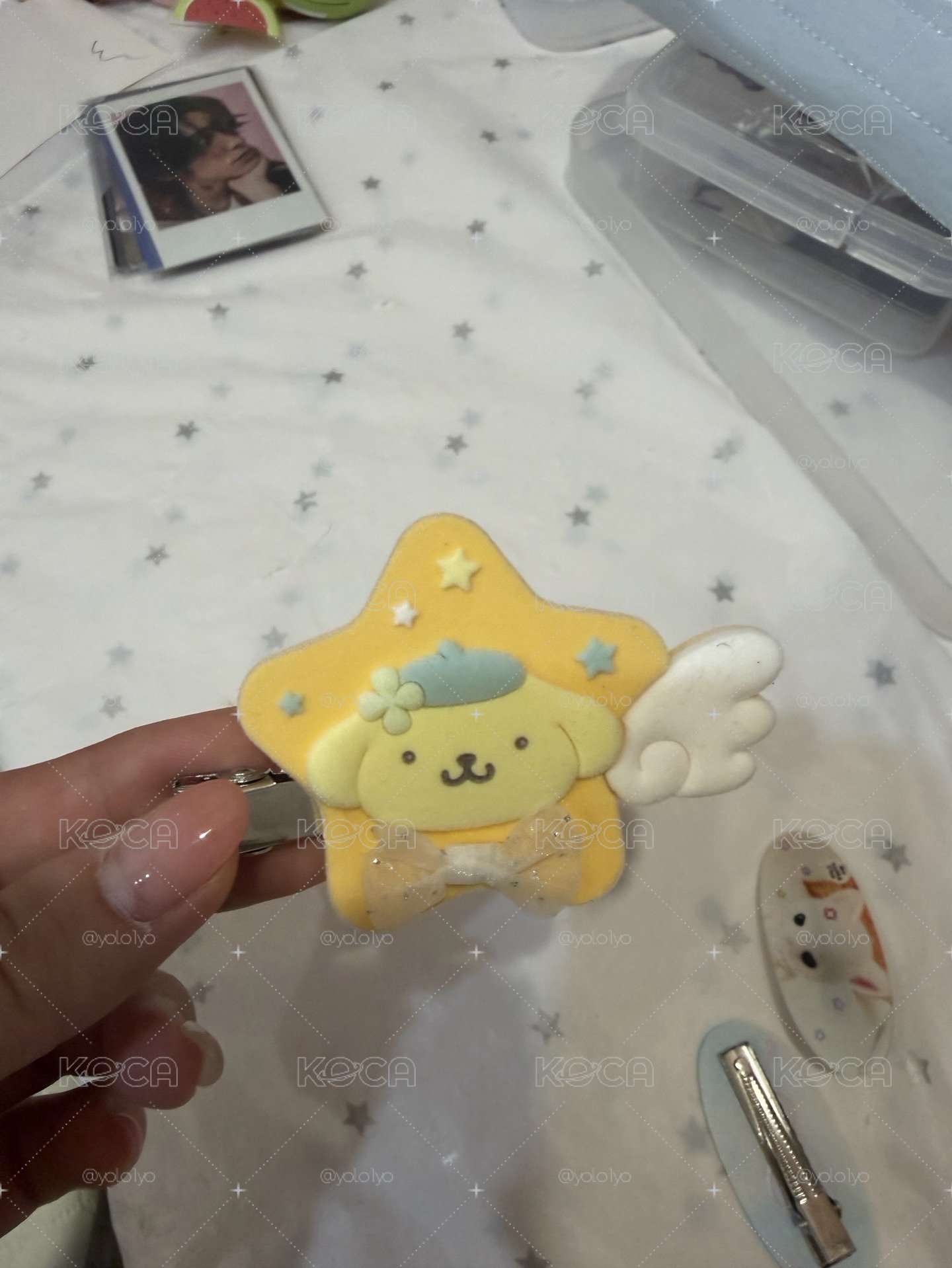 布丁狗髮夾