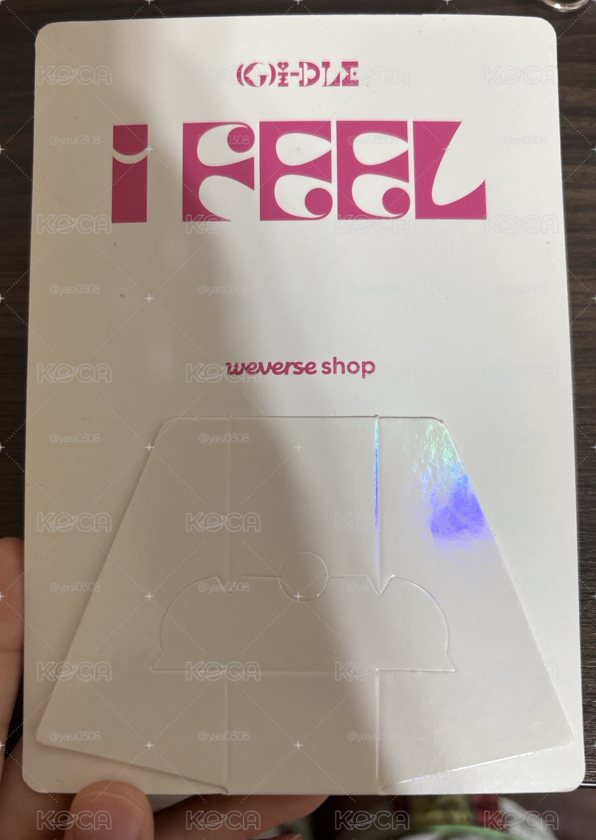 idle 稀有 I feel wvs 特典卡 大卡 立牌卡