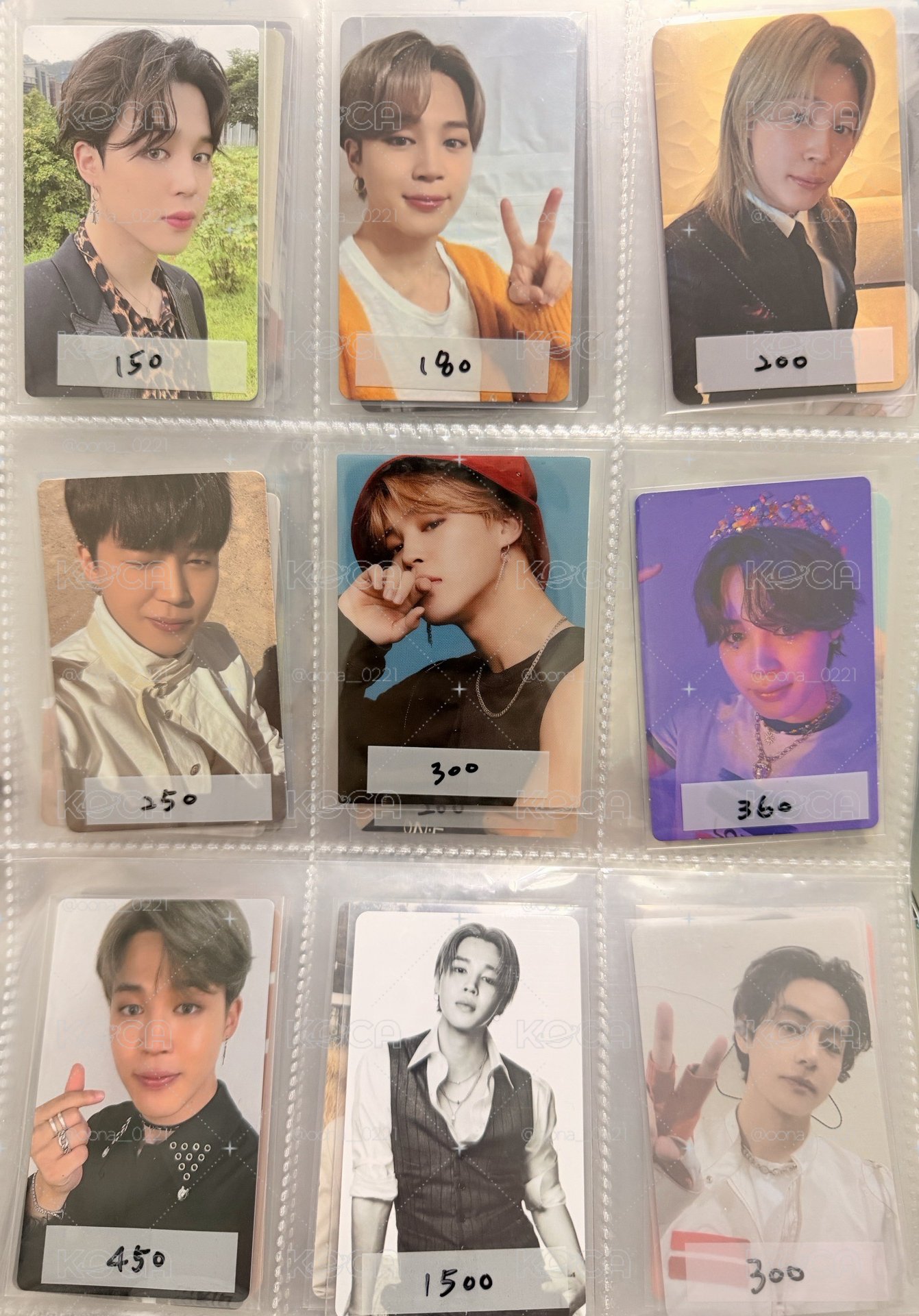 JIMIN 特典 場限卡