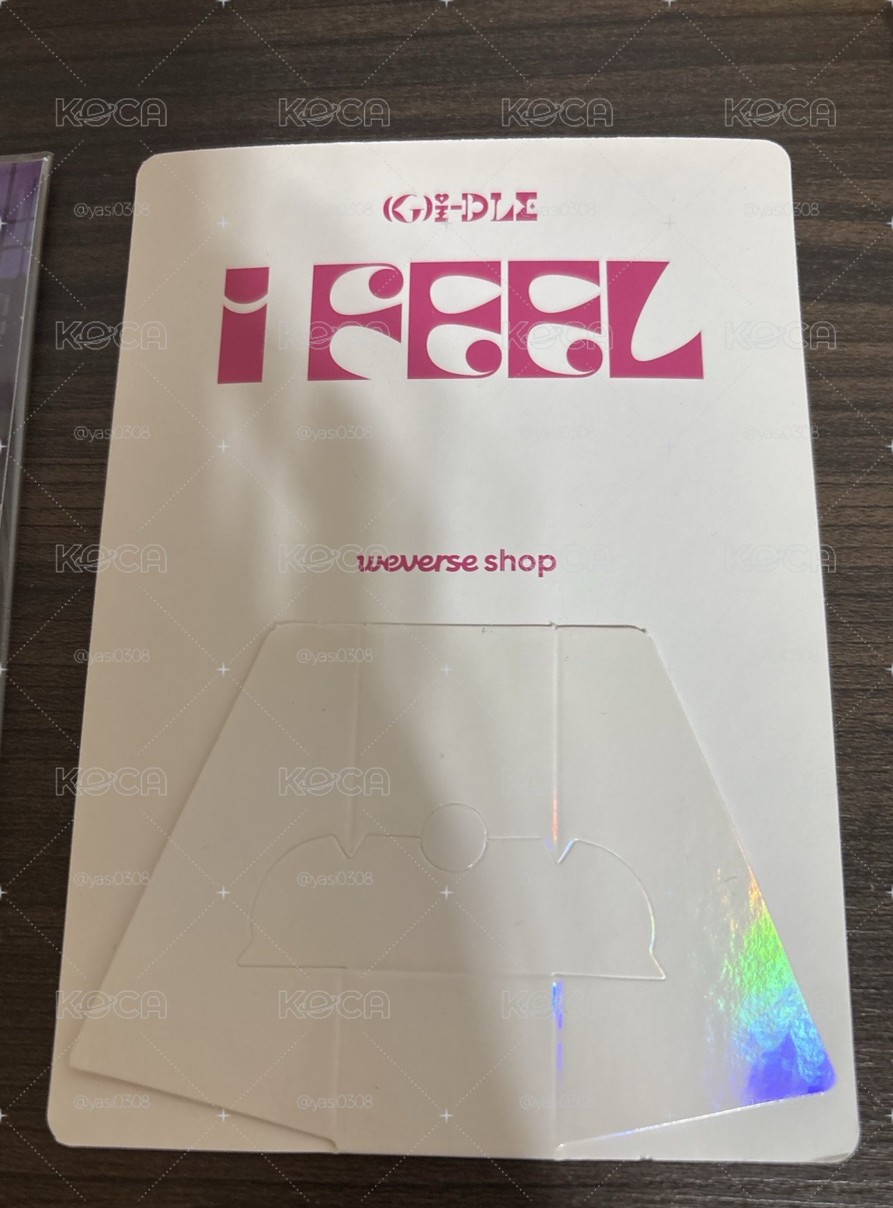 idle稀有I feel wvs 特典卡 大卡 立牌卡 刷
