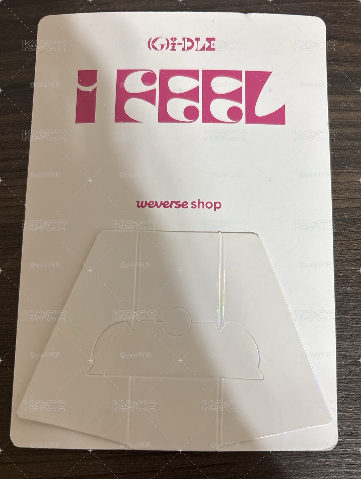 idle 稀有I feel wvs 特典卡 大卡 立牌卡 刷 ***微瑕***