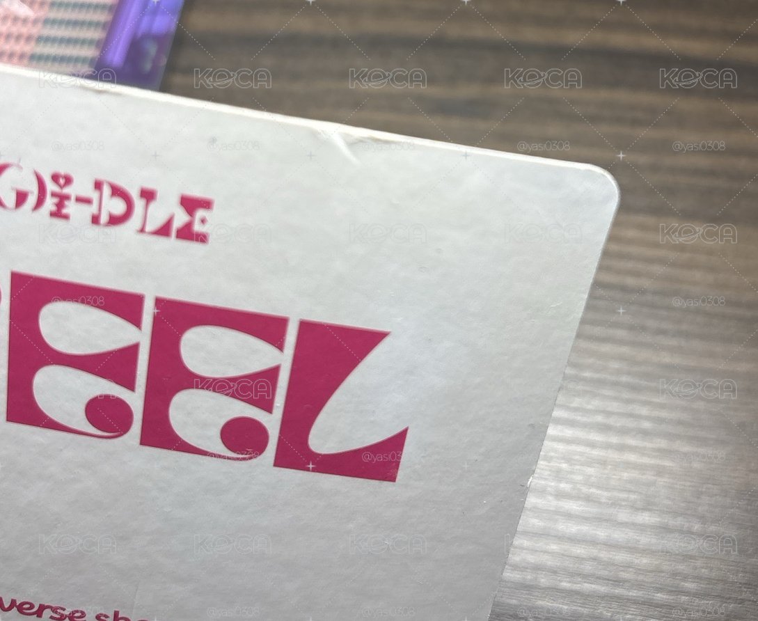idle 稀有I feel wvs 特典卡 大卡 立牌卡 刷 ***微瑕***