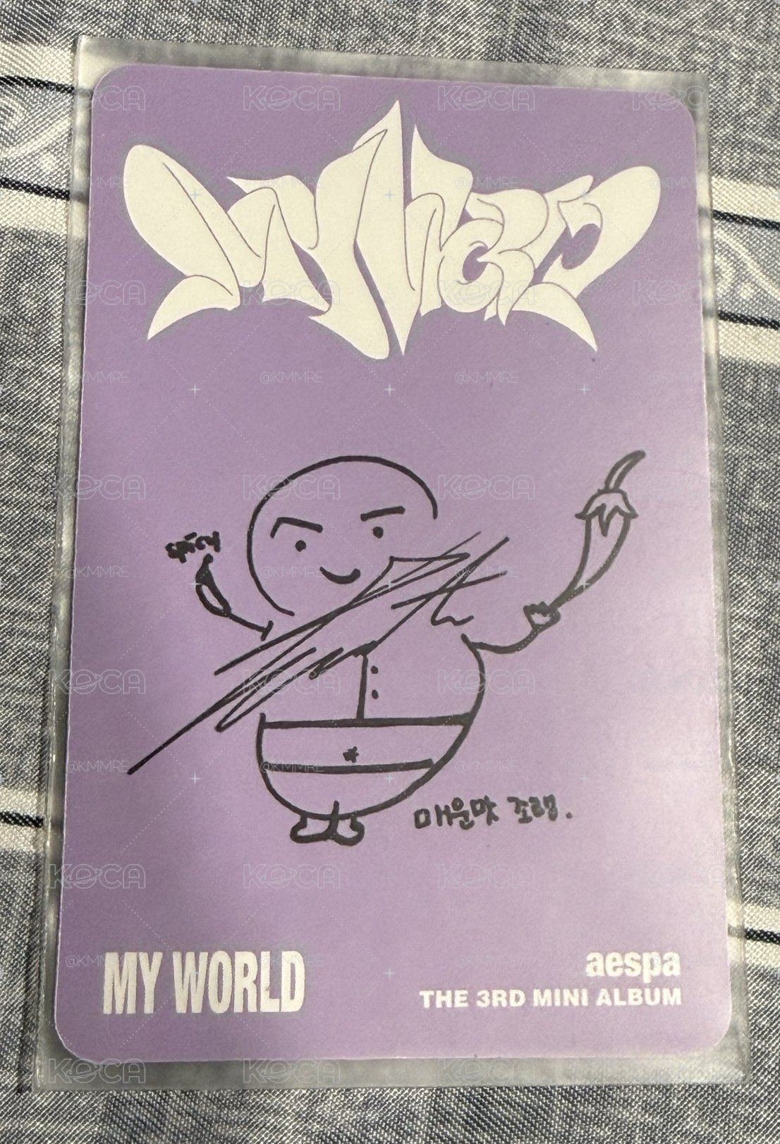 aespa MY WORLD spicy 專輯小卡 冬 winter