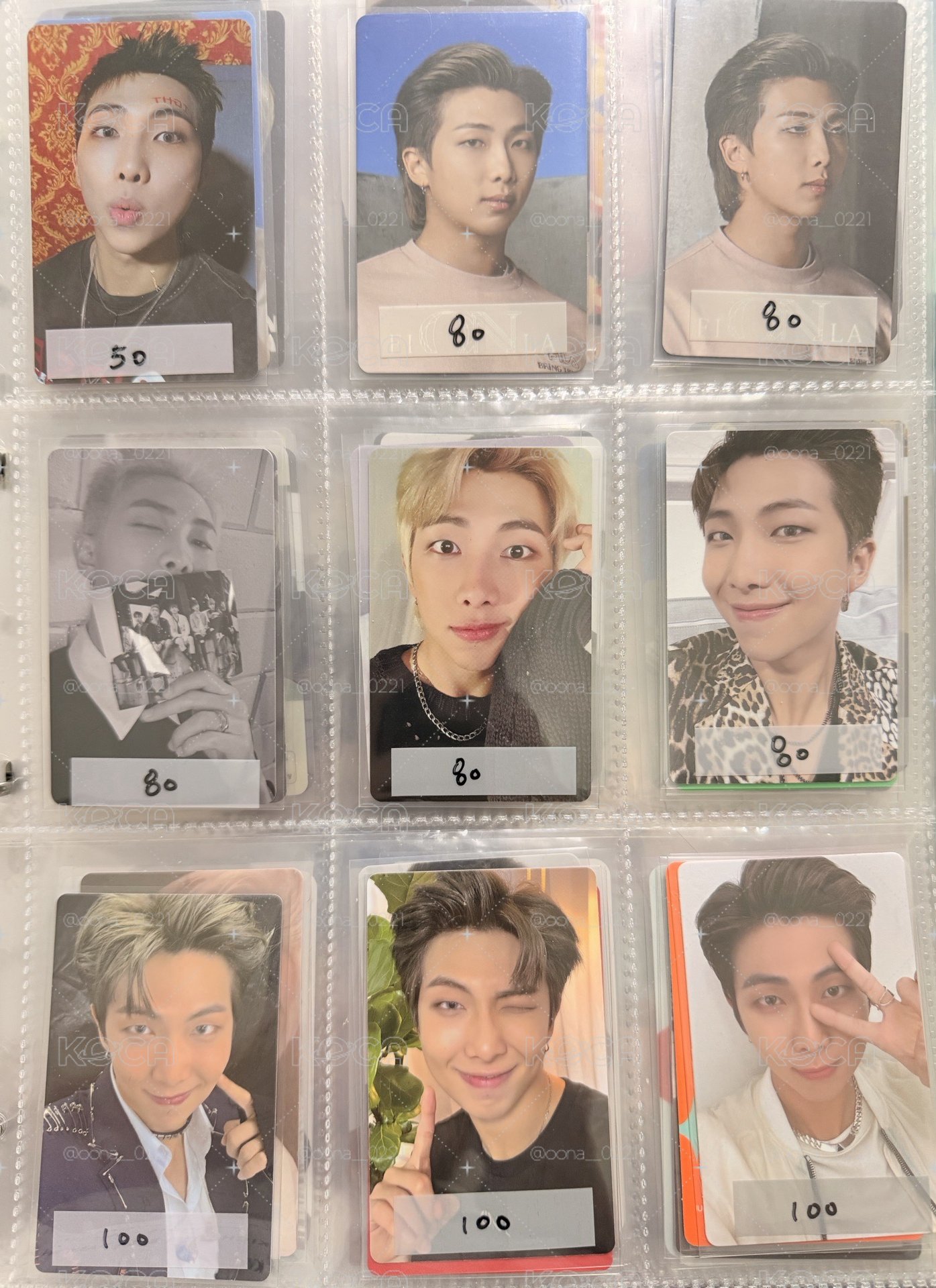 RM 南俊 代言卡 周邊卡 專卡