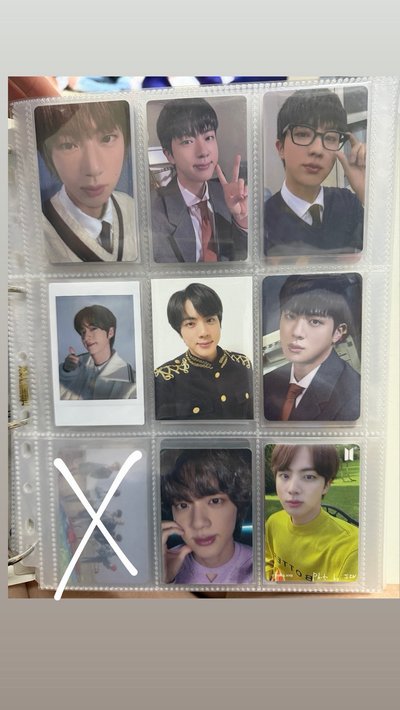 BTS JIN 專輯特典小卡盤出共8張