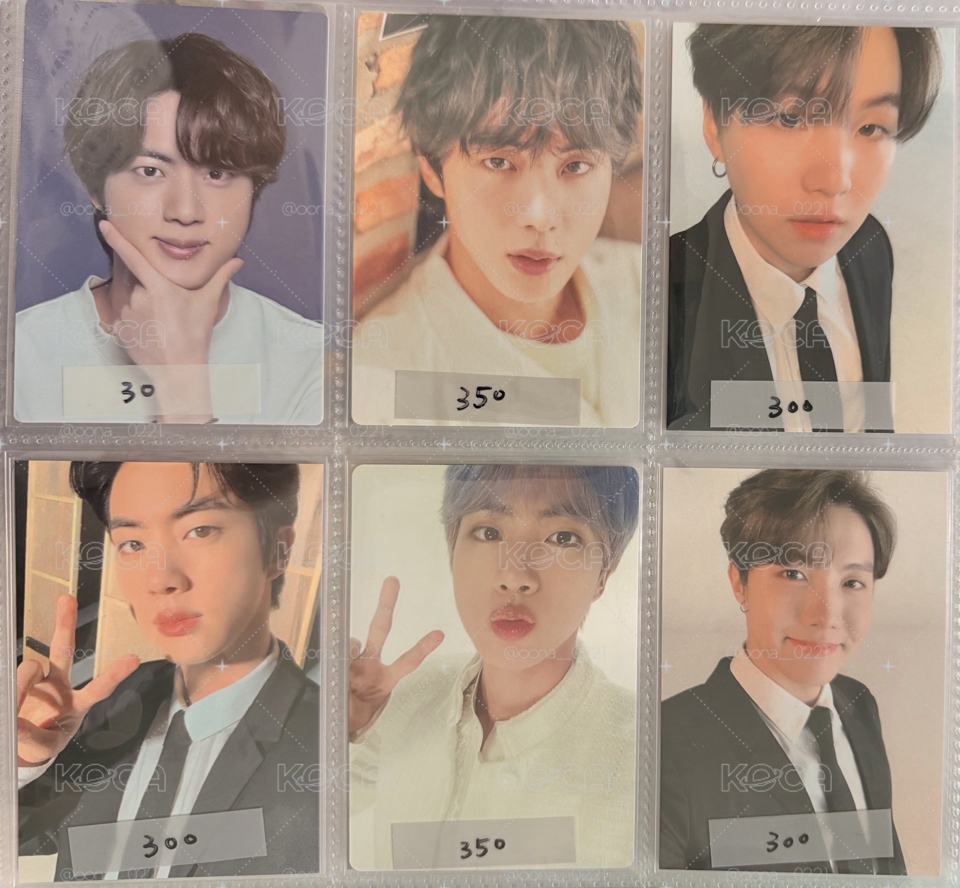 JIN SUGA JHOPE 隨機卡 周邊卡