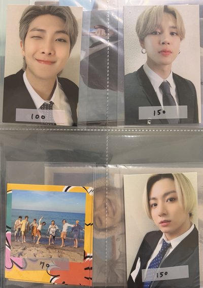RM JIMIN JK 團卡 會員禮卡