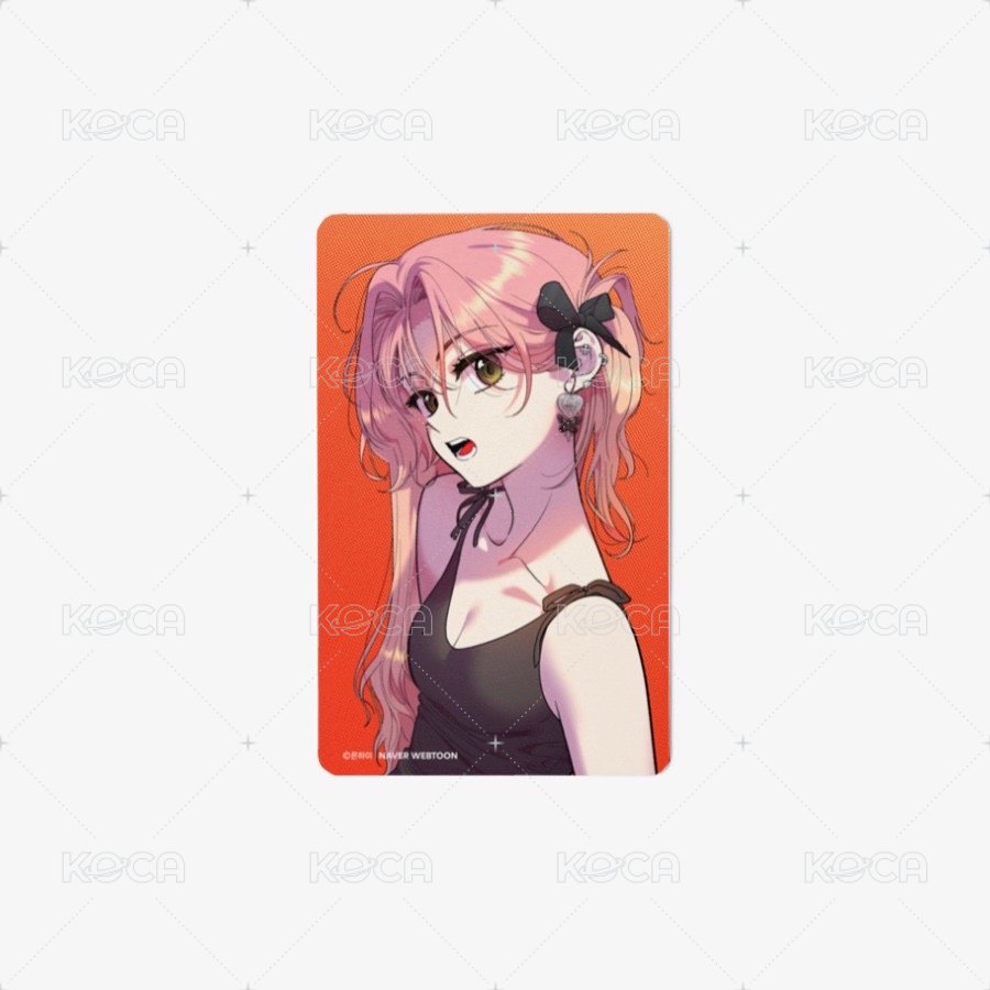 青梅竹馬情結韓版線上官網周邊 周邊卡 女二PVC材質卡 背面