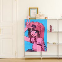 女主遮擋布雪紡材質