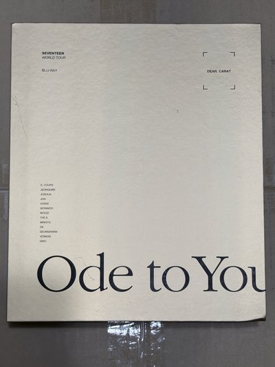 (現貨整圖出 一日左右寄出）seventeen Ode to you 19’OTY 回憶錄 DVD ver. 圓佑 小卡