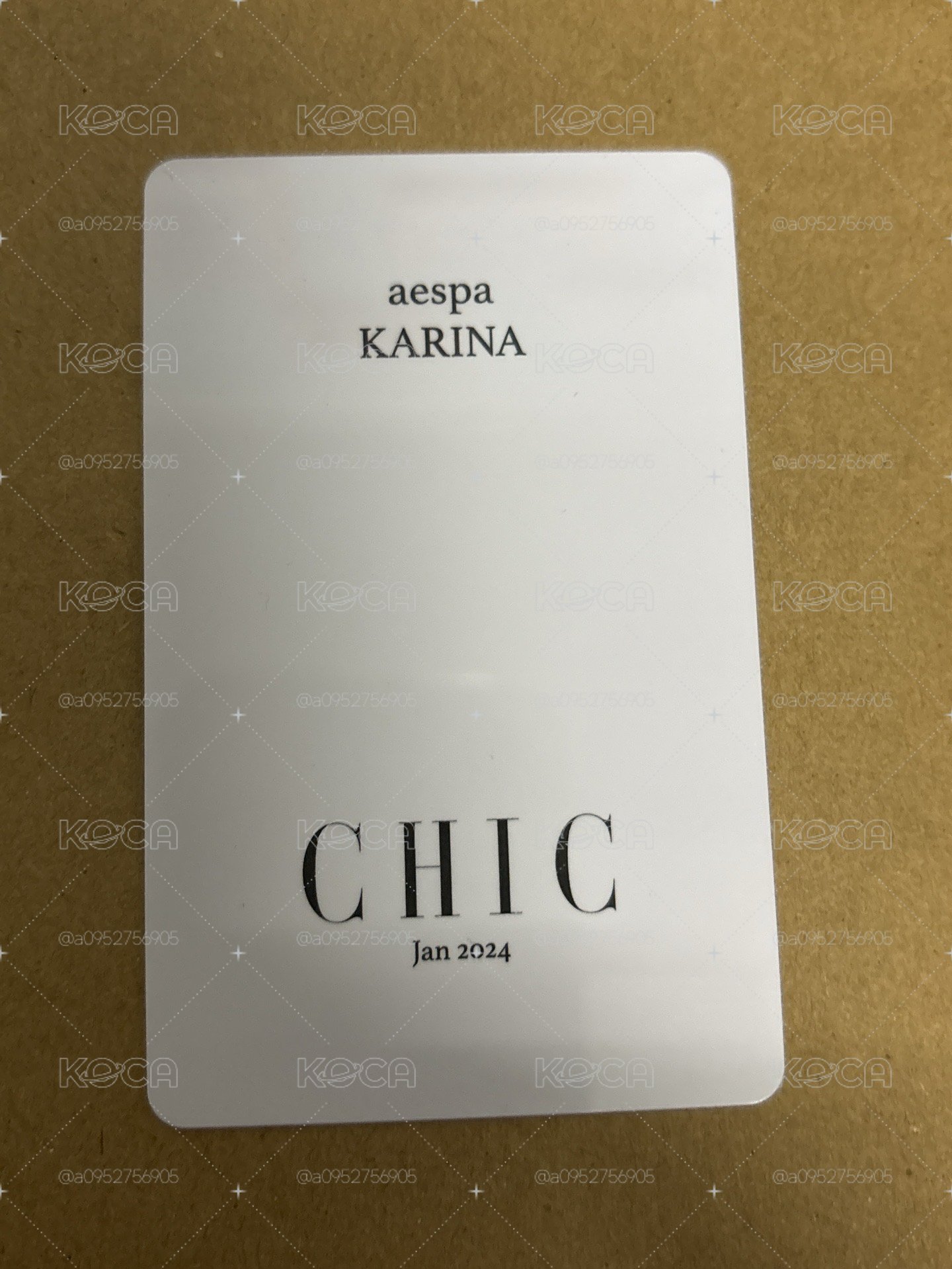 雜誌卡 CHIC 雜誌卡