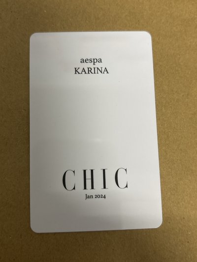 雜誌卡 CHIC 雜誌卡