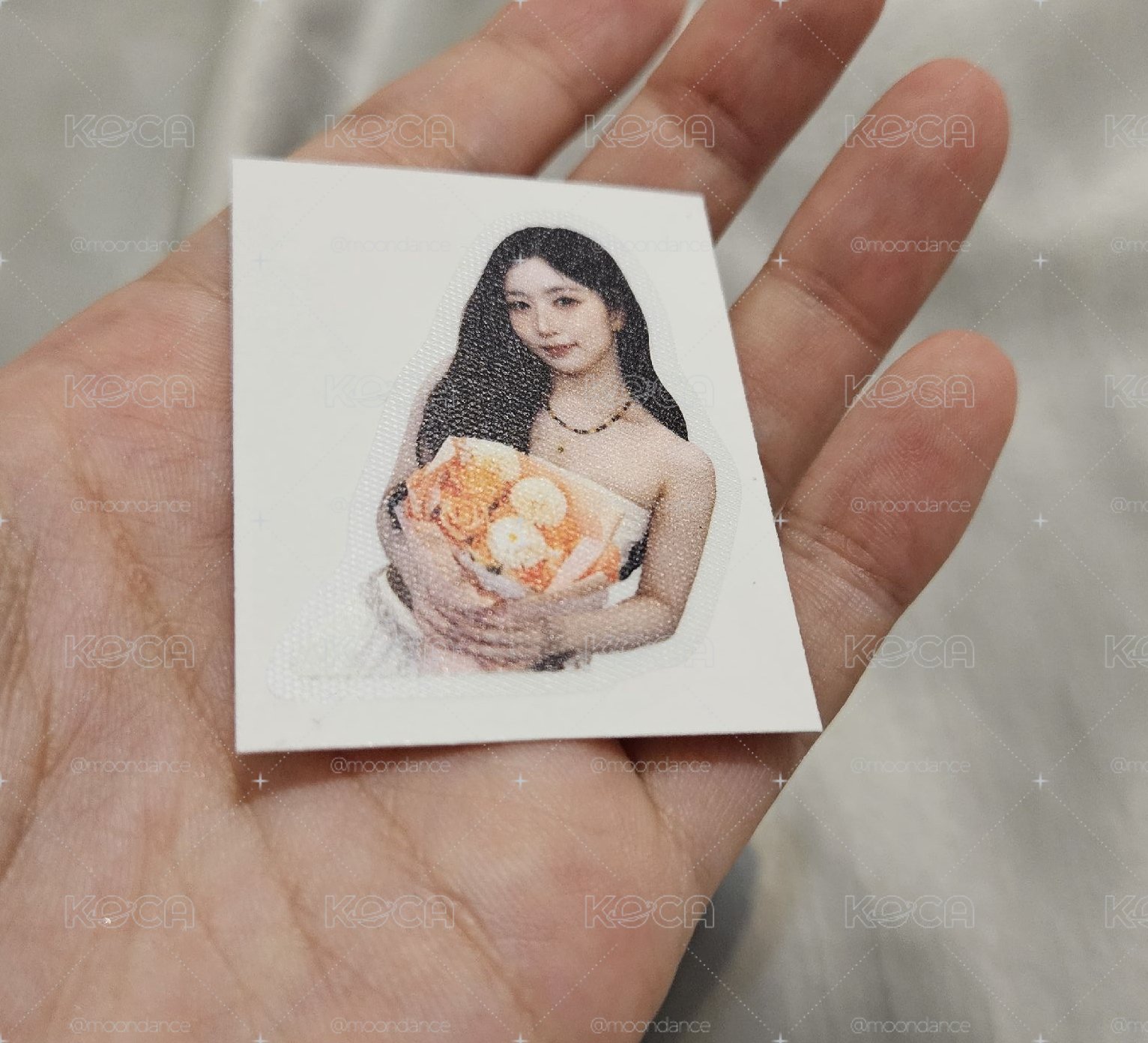 Heavy Serenade am 線上個簽贈品 貼紙 喜歡你 海嫄 拿花 捧花