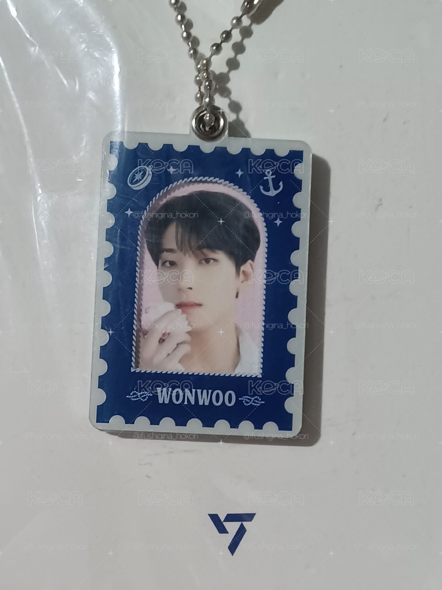 seventeen café Wonwoo 大頭照吊飾