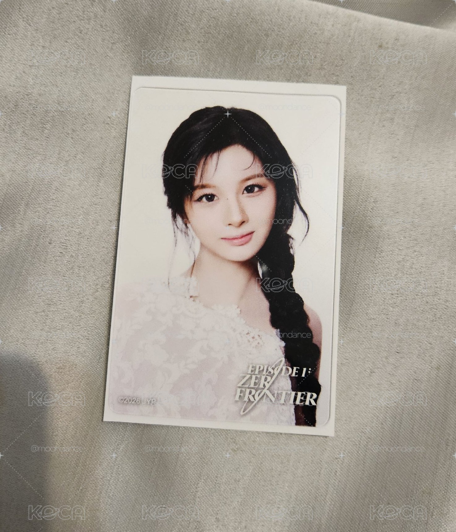世巡 JYP JAPAN 線下參加賞 透明卡 透卡 周邊卡 上排/A，薛侖娥 近全新
