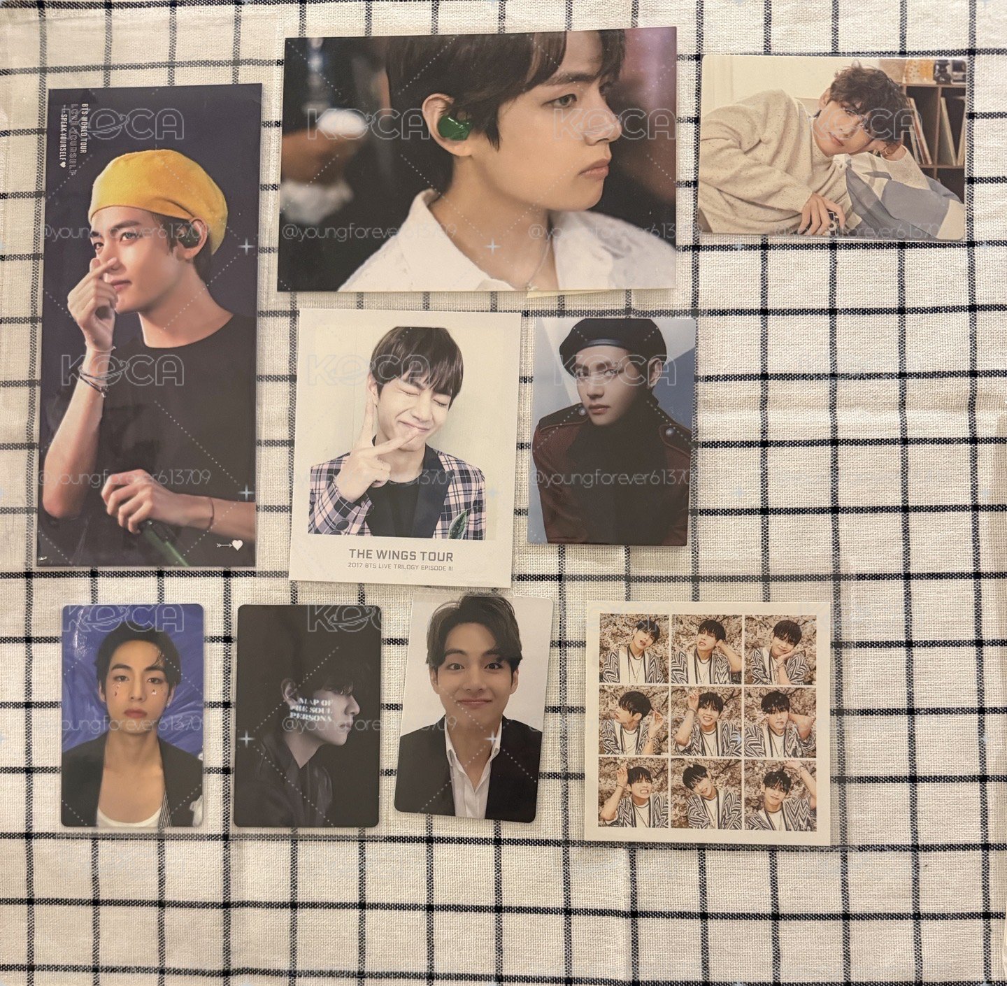 BTS V 泰亨小卡