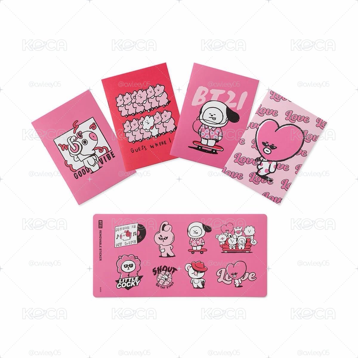 BT21 Music 系列迷你筆記本