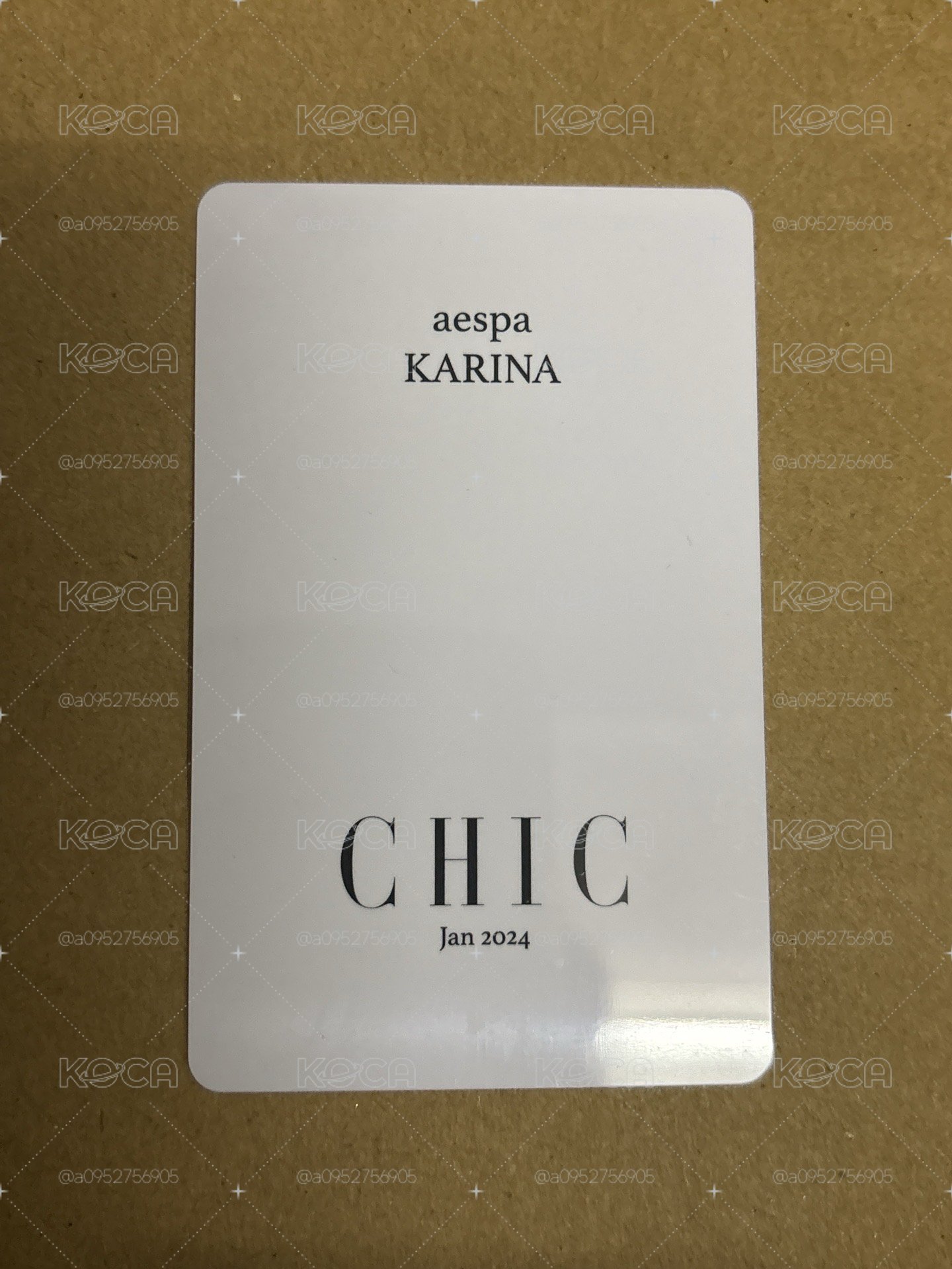（瑕）雜誌卡 CHIC 雜誌卡