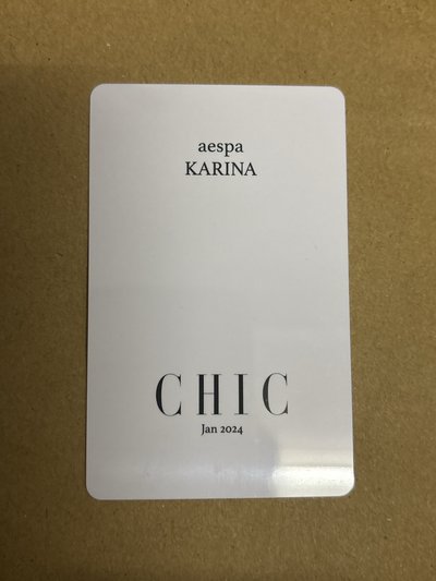 （瑕）雜誌卡 CHIC 雜誌卡