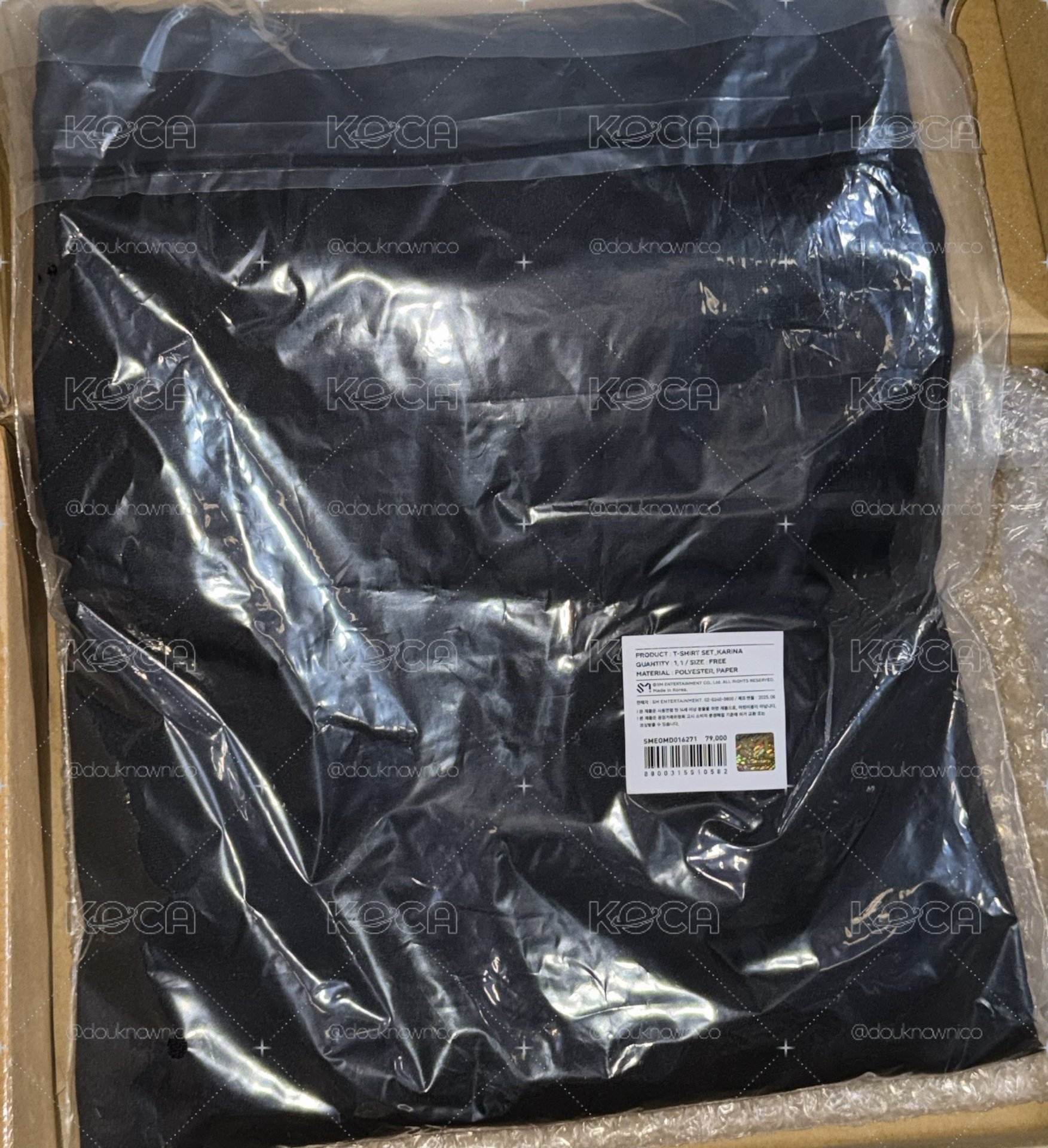 aespa dirtywork 球衣 短袖 方巾 手帕 頭巾 Karina 含卡全新未拆
