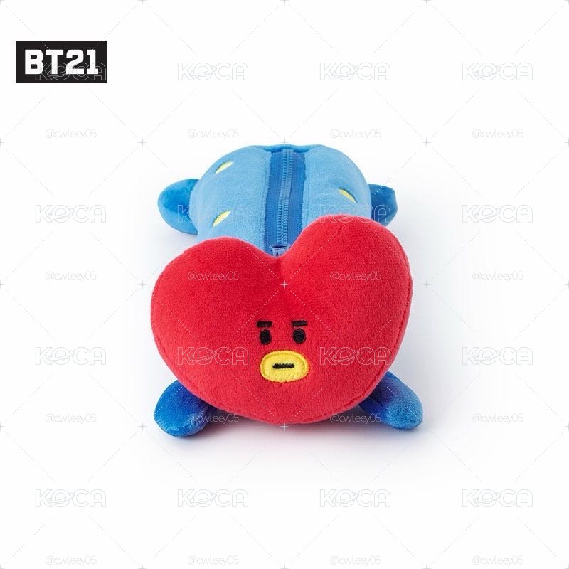 BT21 TATA 造型毛絨趴趴筆袋