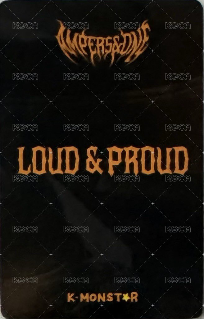 LOUD&PROUD km 幸運卡  背面