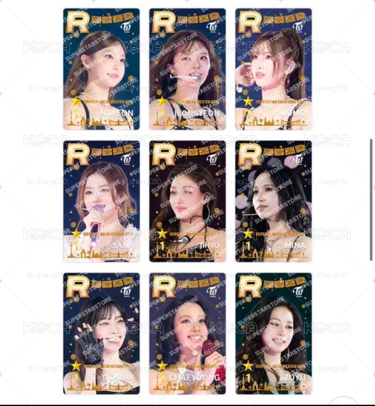 TWICE 墨西哥遊戲卡 瑜