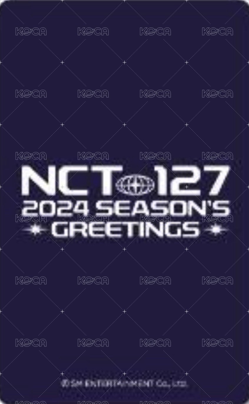 2024年曆 kkt 特典卡  背面