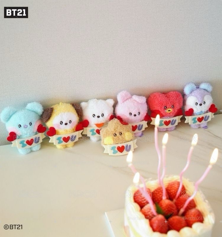 bt21 I LOVE U系列吊飾❤️
