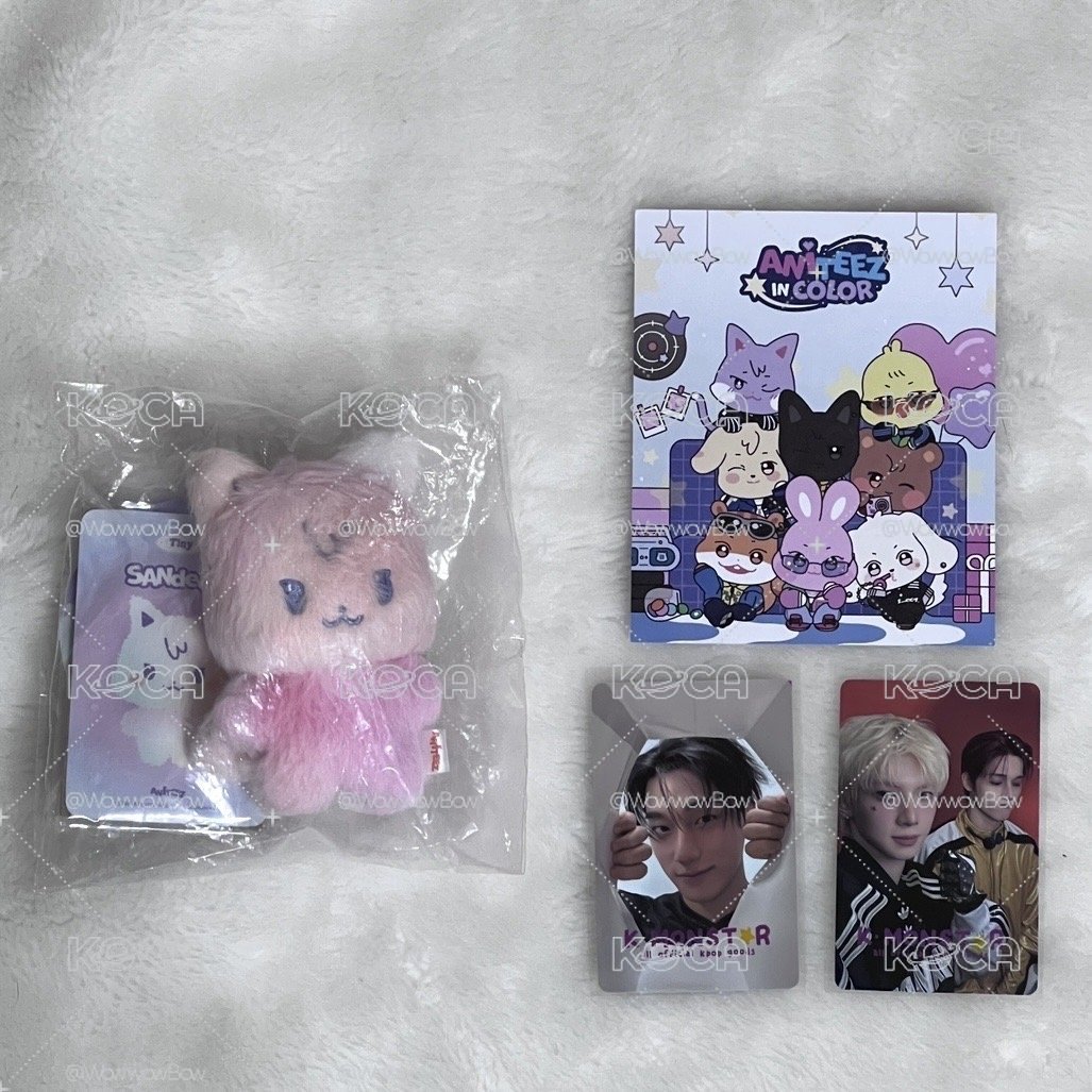 ANITEEZ IN COLOR 娃娃玩偶 COLOR MIX TINY ANITEEZ DOLL +入場卡+集章卡