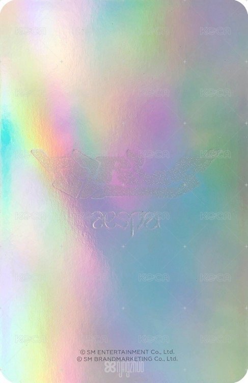 Girls sm 特典卡 隨機銀卡寧 背面