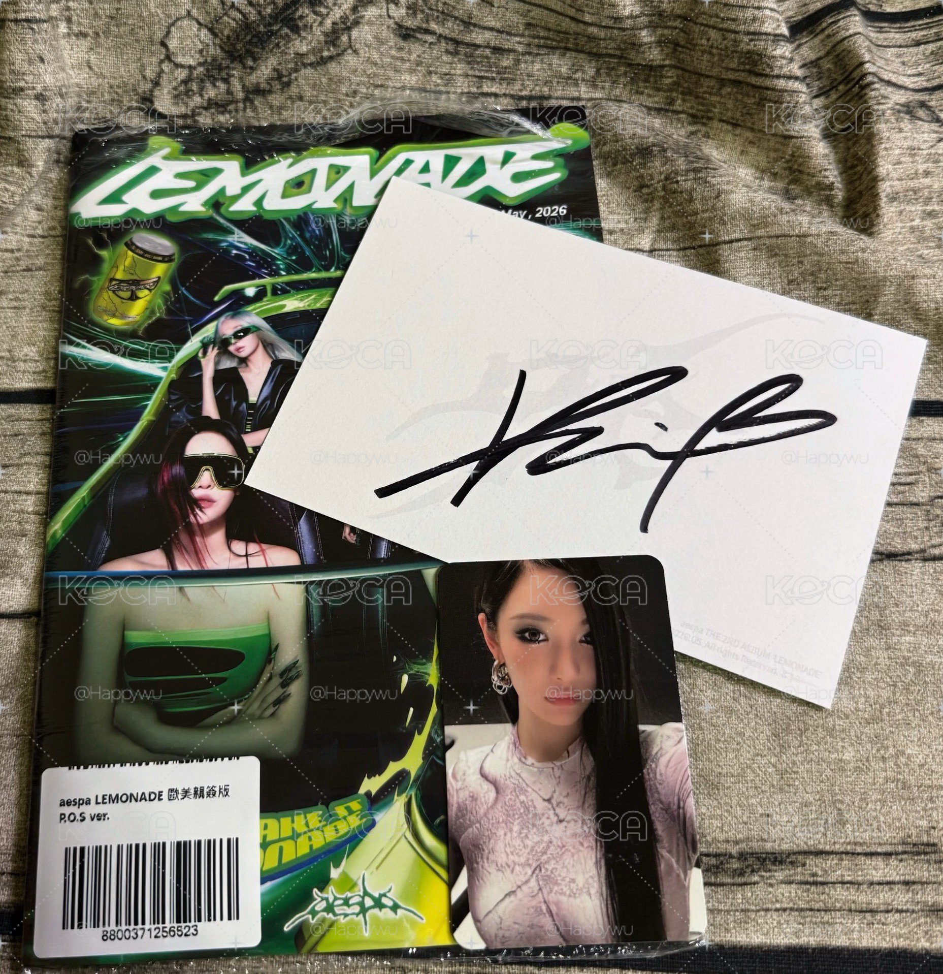 ！！保真！！LEMONADE 歐美版柚親簽+寧卡全專