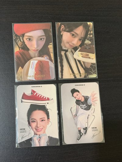 aespa Karina 代言卡 pascucci帕斯庫奇咖啡 Converse
