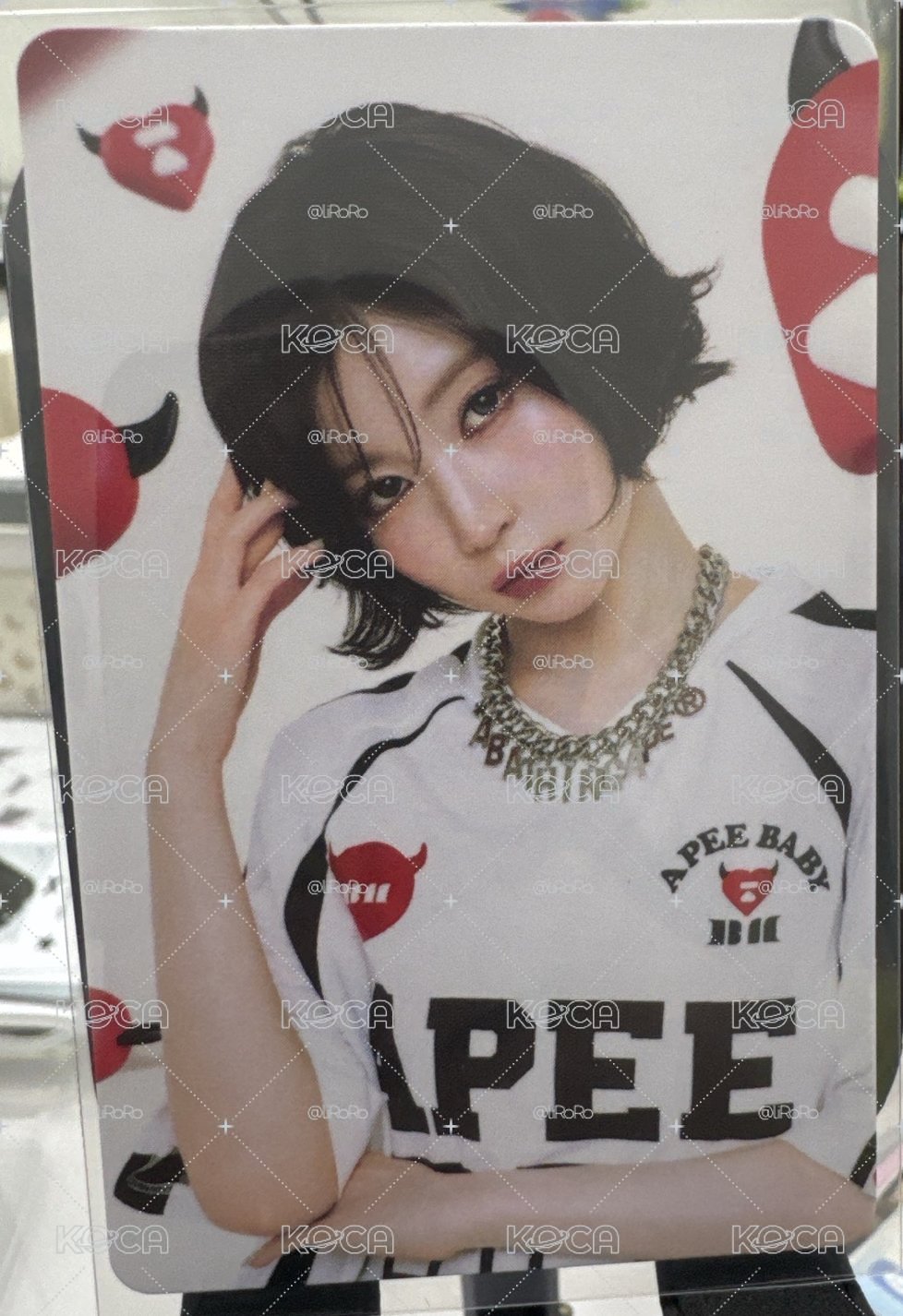 競標 🩵BABYMONSTER ASA APEE 品牌大使 代言卡 