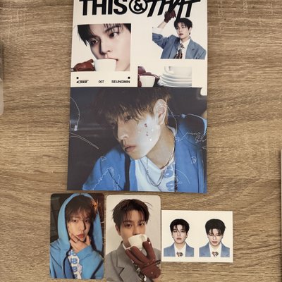 Stray kids this&that & ver  已拆 單封